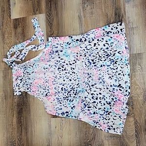 NWT Leopard Halter style top
